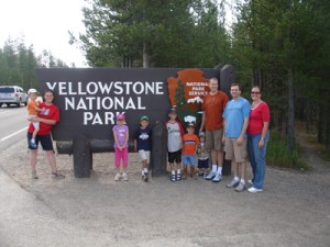Family trip to Yellowstone National Park, August 2009
