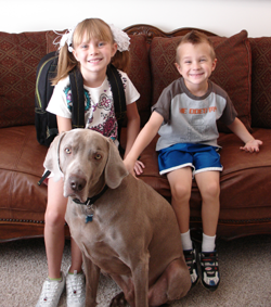 Eliana and Dominic Codella with Tank, August 2010