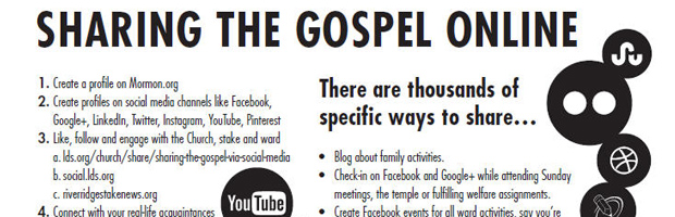 sharing the gospel online - handout