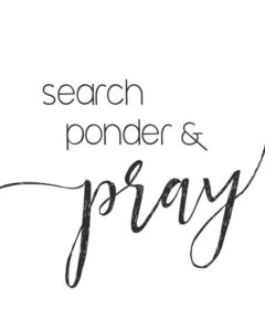 search ponder and pray